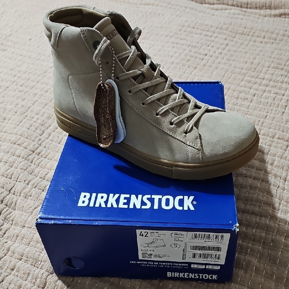 Birkenstock Tan High-Top Sneakers